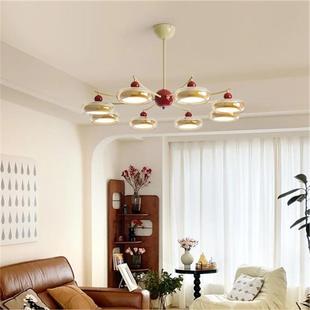 法式 设计师vintage灯具 奶油风客厅吊灯高级感中古风主灯2024新款