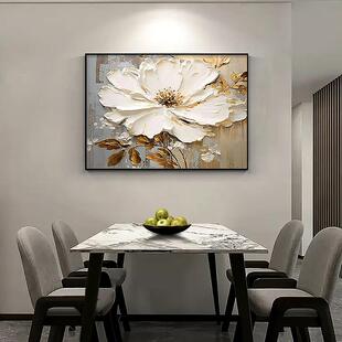 大芬油画村餐厅装饰画玄关抽象肌理简约大气壁画现代简约客厅挂画