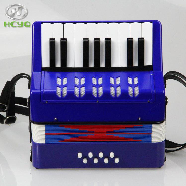 HCYQ 17key8bass玩具乐器，键盘式8贝司儿童迷你手风琴