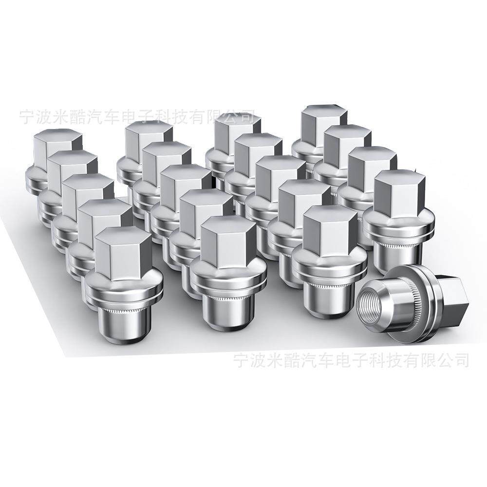 M14x1.5六角螺母汽车配件汽车轮胎螺母螺丝轮毂螺母带垫片WHEEL