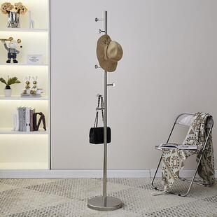 大理石落地衣帽架家用不占空间卧室不锈钢挂衣架网红加粗加厚轻奢