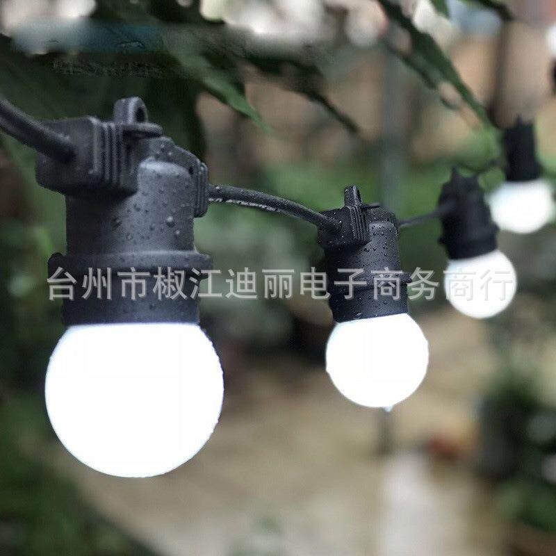 高压变色跑马灯球泡灯庭院工程装饰树灯挂灯户外防水婚庆G50灯串