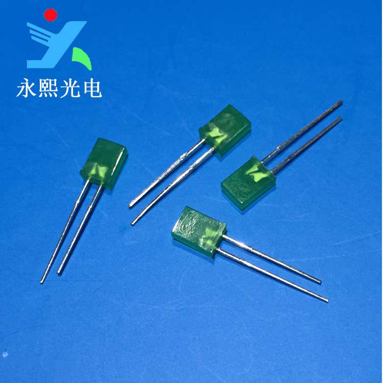 257绿发翠绿色led灯珠发光二极管 长脚翠绿色灯珠 257绿灯