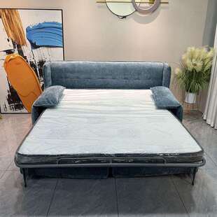 大象耳朵沙发床高靠背两用翻转自带床垫酒店民宿多功能雪尼尔沙发