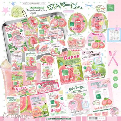 D家芭乐覆膜文创set追星出卡打包材料套装平价贴纸卡片高颜值