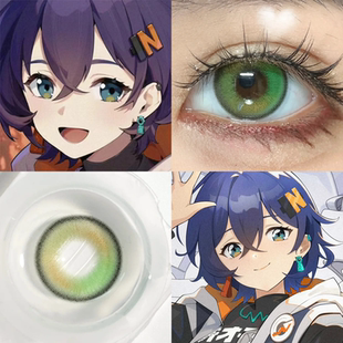 绳匠铃COS美瞳绝区零铃妹哲绿色骑士舞曲dgu日抛doya漫展二次婷AH