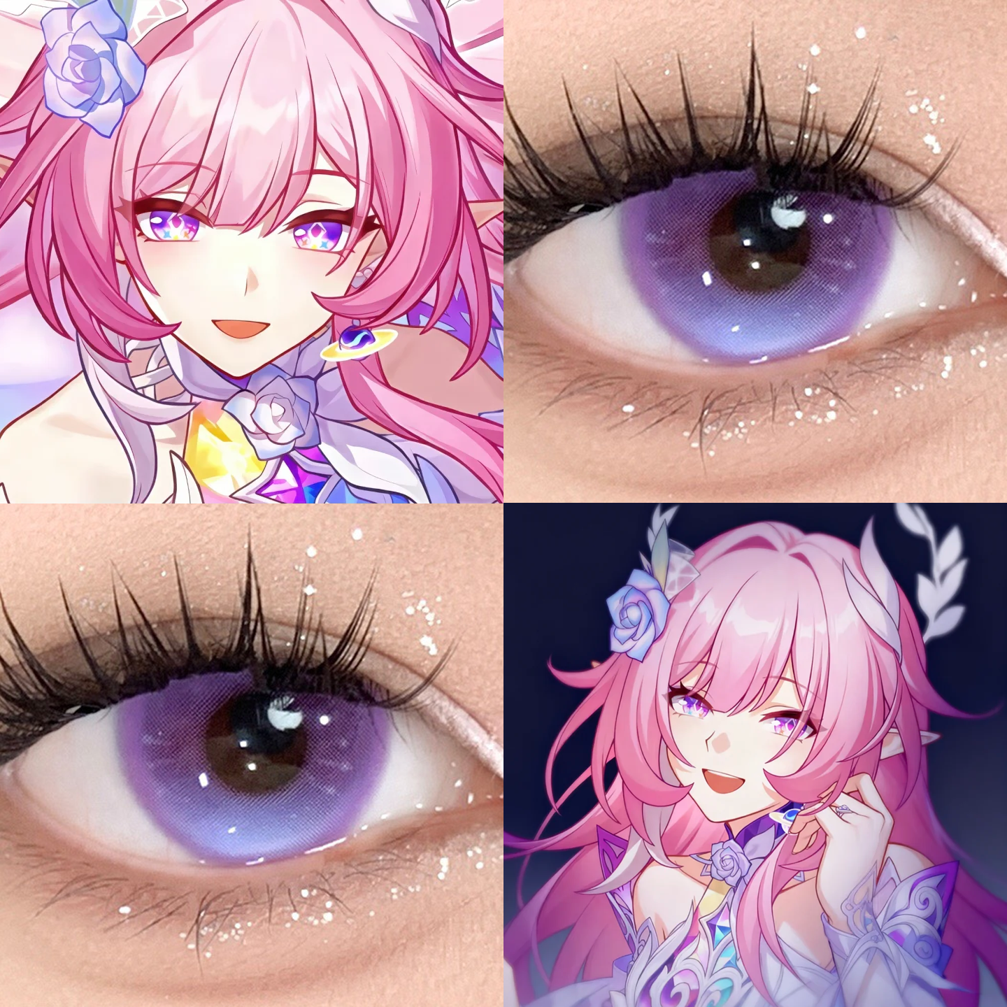 大昔涟cos美瞳日半年抛崩坏星穹铁道花朝紫多元宇宙碎梦歌姬舒bs