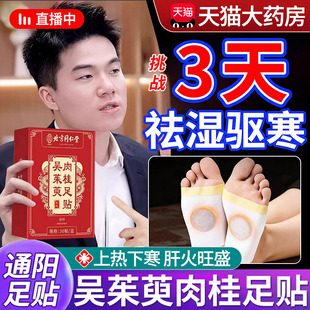 吴茱萸肉桂足贴通阳官方旗舰店引火归元三焦不通上热下寒中淤堵xl