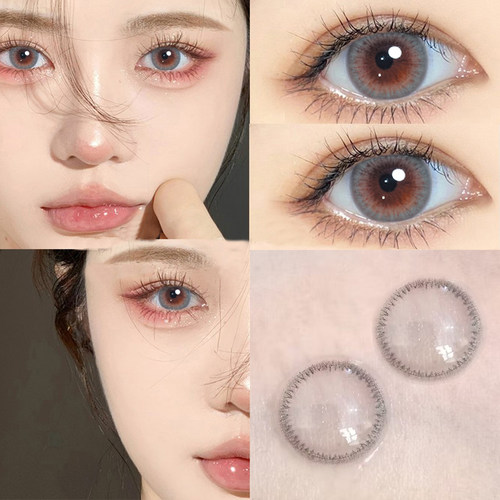 bmabi美瞳迷濛灰黑灰色日抛10片装一次性自然隐形眼镜带度数6tb