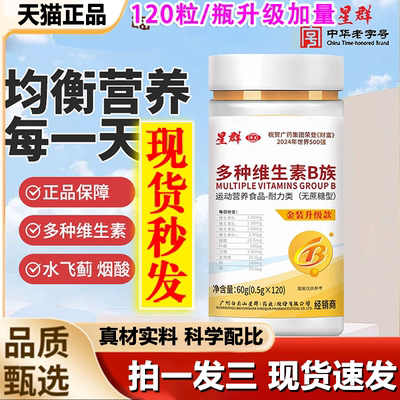 星群多种维生素B族片草本萃取调理维生素官方旗舰店正品1LB