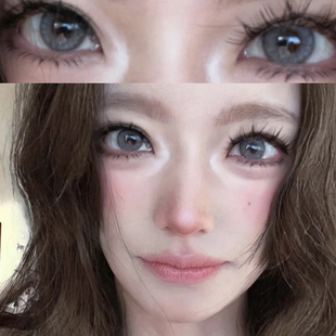 barrieyes美瞳dawn olive橄榄色水蓝色半年抛隐形眼镜一年抛女9st