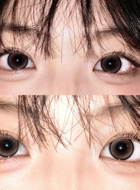 拉拜好运女孩美瞳女神降临半年抛自然纯欲黑灰纯欲隐形眼镜5ST