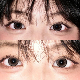 拉拜诗好运女孩美瞳女神降临半年抛自然纯欲黑灰纯欲隐形眼镜5ST