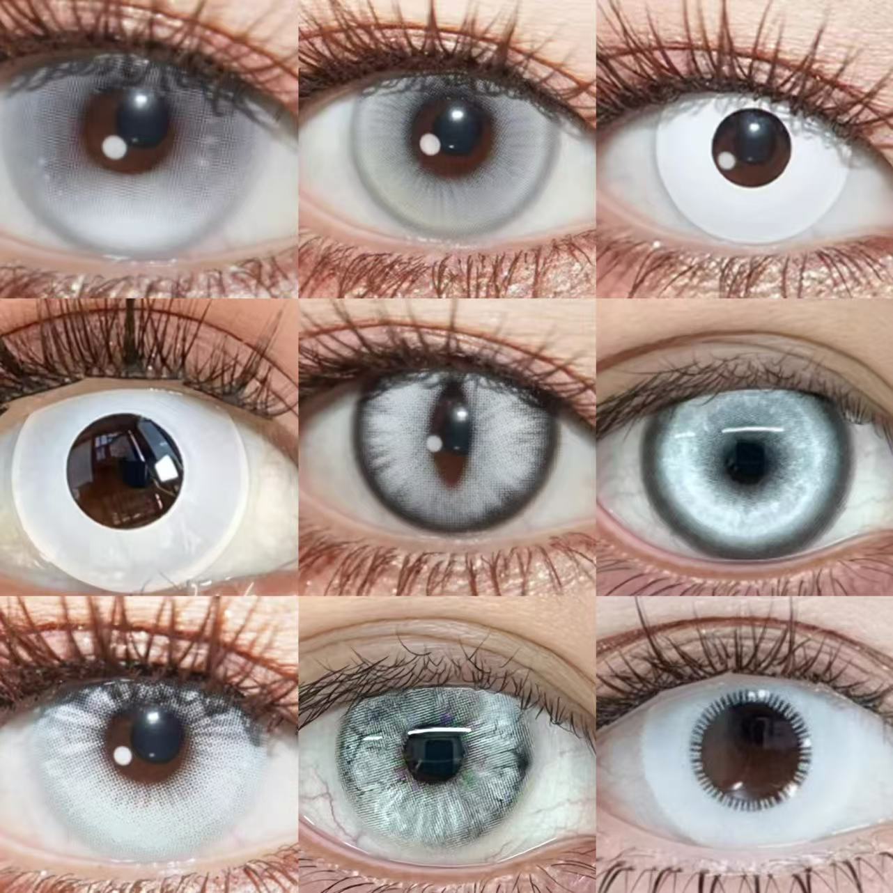 纯白色美瞳cos万圣节doya日抛渔女雏田诺克斯愚人金蜘蛛半年显ah