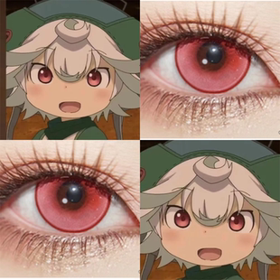 普鲁修卡cos美瞳来自深渊深魂的黎明血红光环草莓粉亚里亚女佳AH