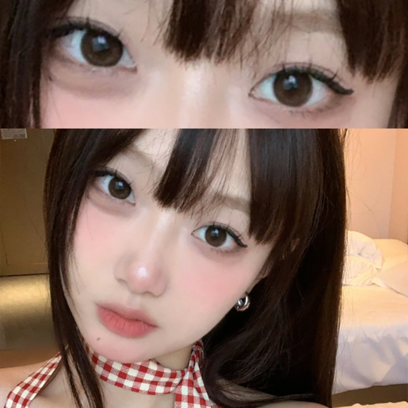 eyeponys暖珍珠美瞳日抛一次性10片装棕色大直径暖色隐形眼镜6tb