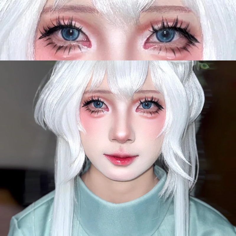 光遇cos美瞳半年抛大直径蓝粉色显色年抛cosplay漫展隐形眼镜CST