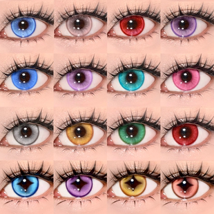 DOYA美瞳cos日抛异瞳定轴竖瞳金红绿蓝紫粉银白色钟离刘佳仪舒bs
