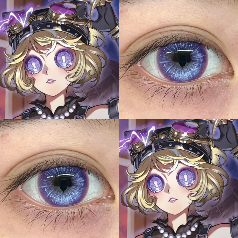 机械师真理之下cos美瞳第五人格紫焰幻梦夜屿迷幻花朝紫正品舒bs