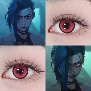 金克丝COS美瞳英雄联盟双城之战代号鸢阿蝉如鸢甘雨花杯盏年抛6st