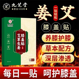九芝堂艾草膝盖生姜贴热敷腿部膝部膝关节中老年受寒受凉艾灸lk1