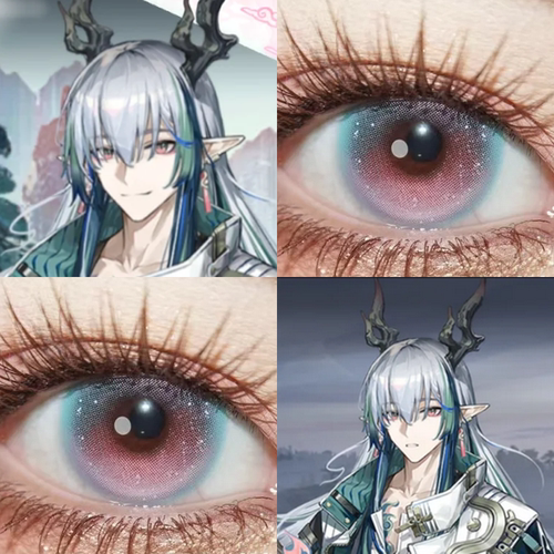 明日方舟易cos美瞳半年抛桃夭粉锦鲤之梦第八大洋莓有道理佳ah