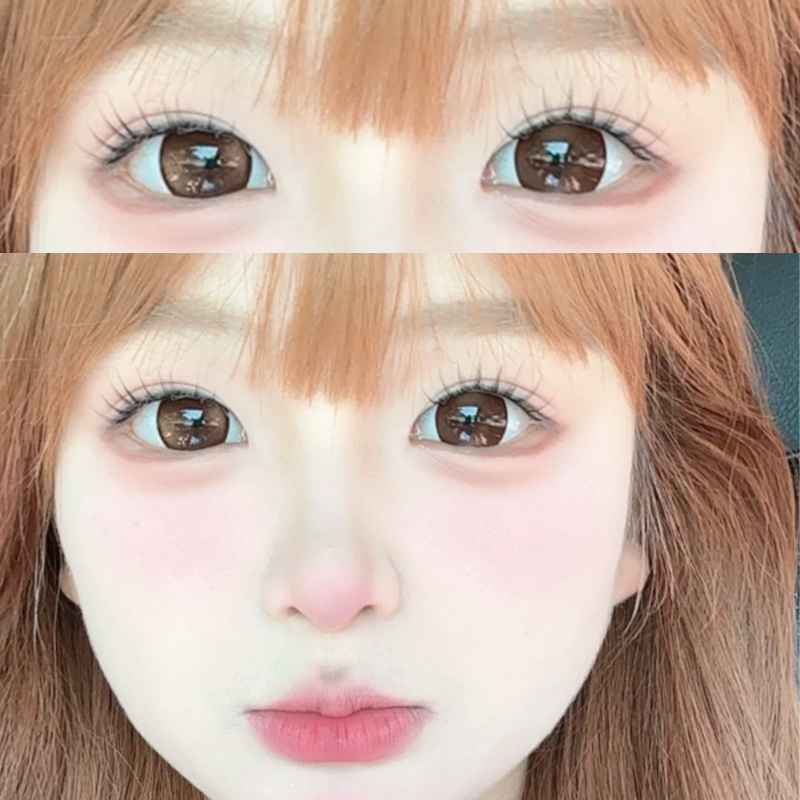 Jellydoll黄油板栗可可球美瞳日抛10片装一次性隐形眼镜同款3tb