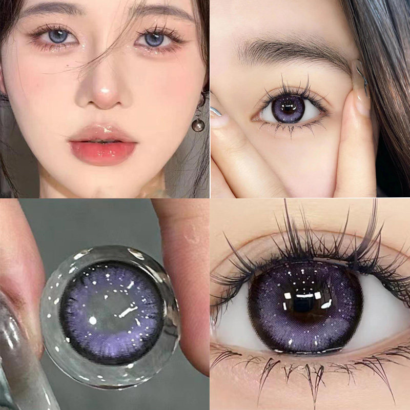 莫奈时刻】美瞳日抛10片装大小直径30片一次性紫色高光6tb