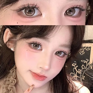 kirafairy核桃谷子撒娇鬼美瞳日抛同款10片装一次性棕色大直径3TB