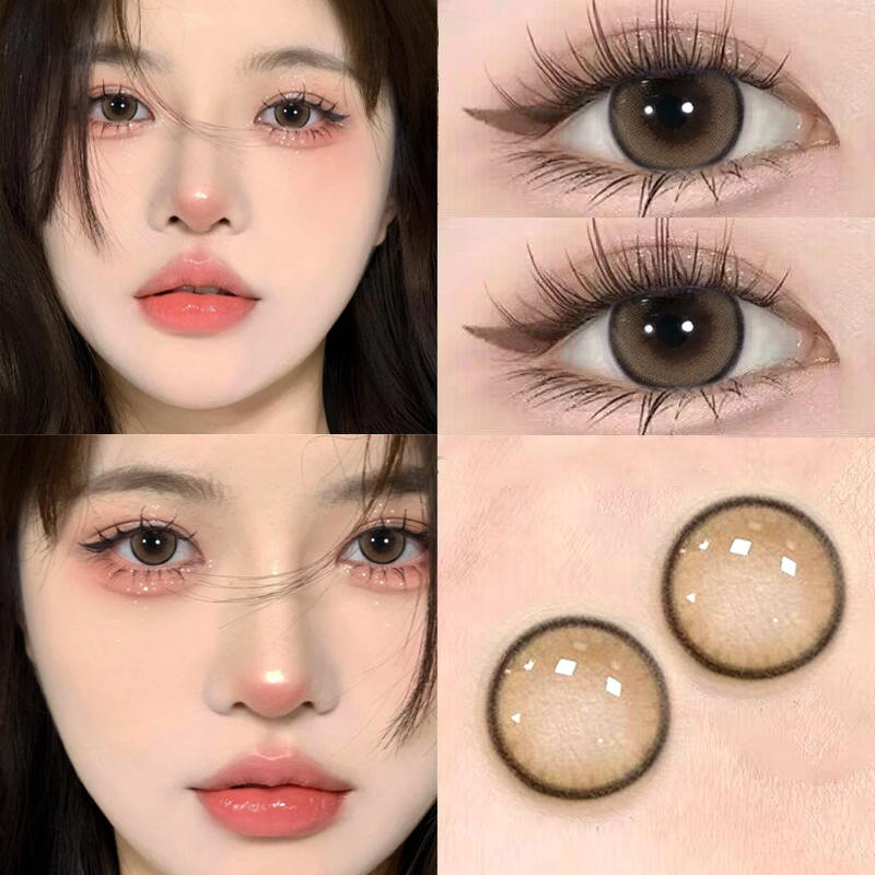 ginomii小苏打美瞳半年抛两片装棕色小直径日常通勤自然款6tb