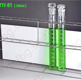 不锈钢比色管架100ML 10孔 白色背板组合直径32mm Φ32比色管用i.