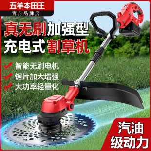 五羊本田王无刷电动割草机家用新款 锂电除草大功率打草神器 充电式