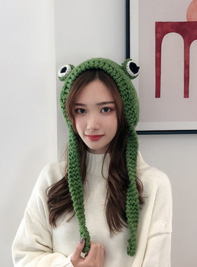 可爱针织女韩版冬季帽子潮毛线帽