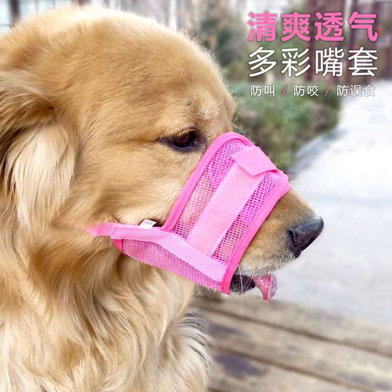 宠物狗狗嘴套防咬狗口罩防乱吃防叫器止吠罩小中大型犬嘴罩可喝水