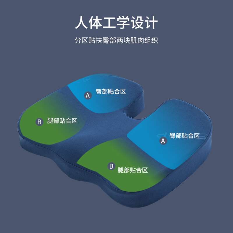 睡眠博士痔疮坐垫美臀办公室屁垫久坐神器护腰孕妇护臀尾椎减压