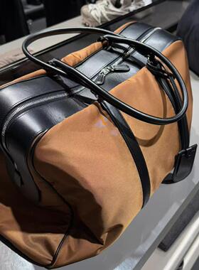 THREE新品网红同款时尚撞色尼龙托特保龄球休闲设计手提单肩包包