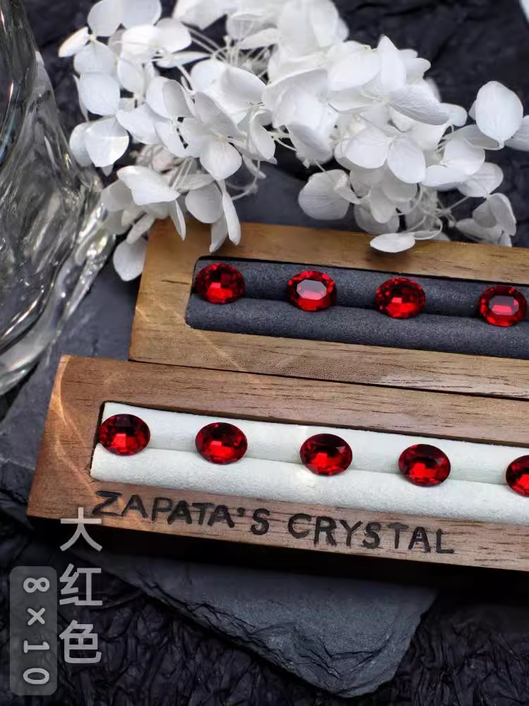 萨帕塔椭圆鸽子蛋大红色精品SK9