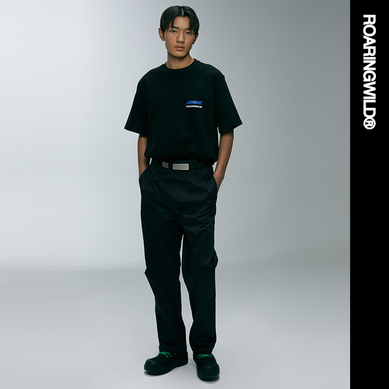 ROARINGWILD  咆哮野兽 主线 黑色斜纹省外置休闲长裤【热销中】
