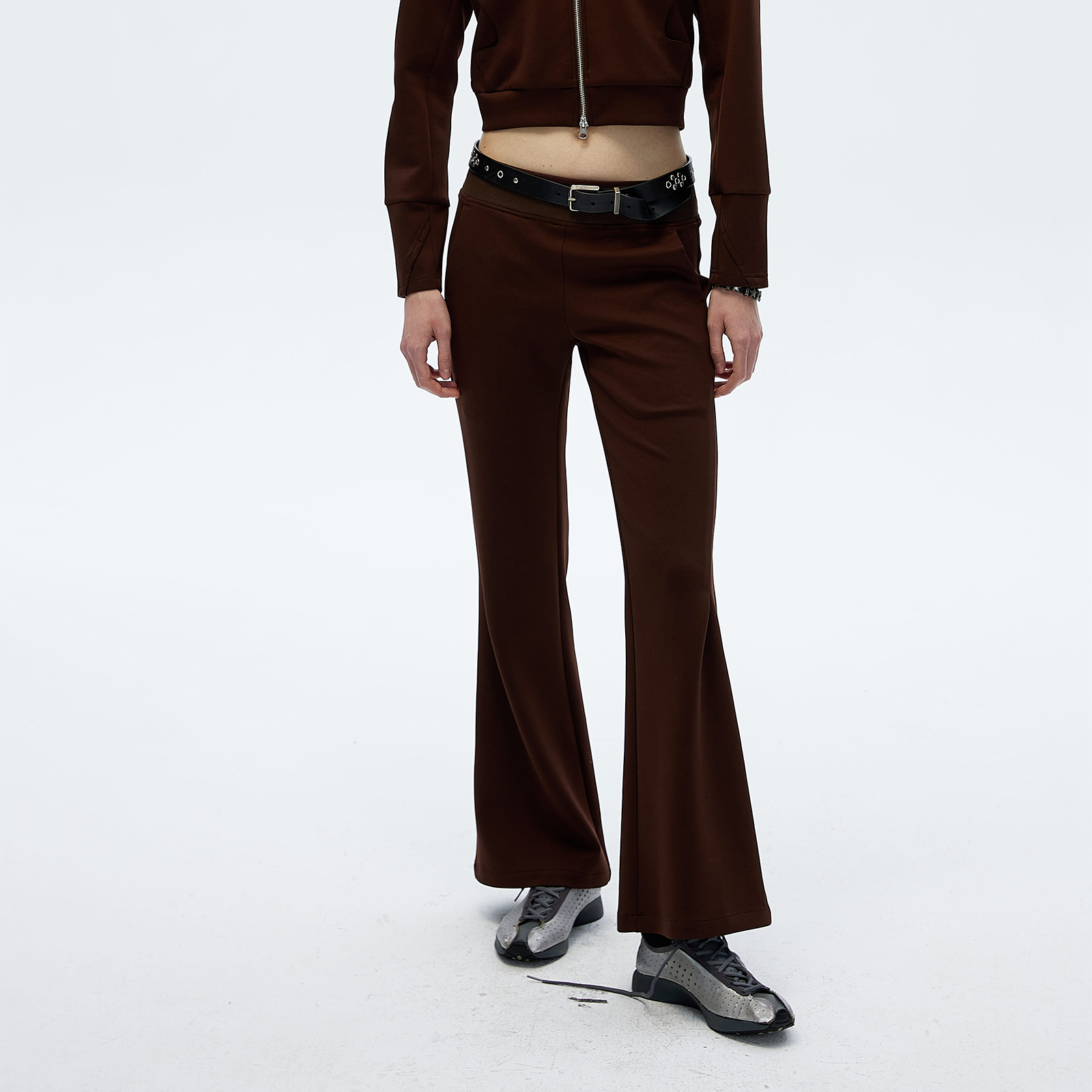 咆哮野兽主线太空棉微喇长裤