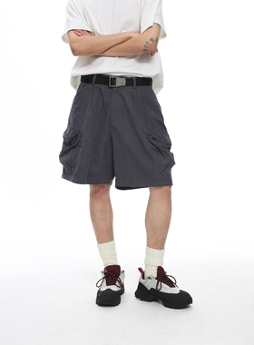 roaringwild a arch 咆哮野兽 炭灰色速干面料通勤短裤