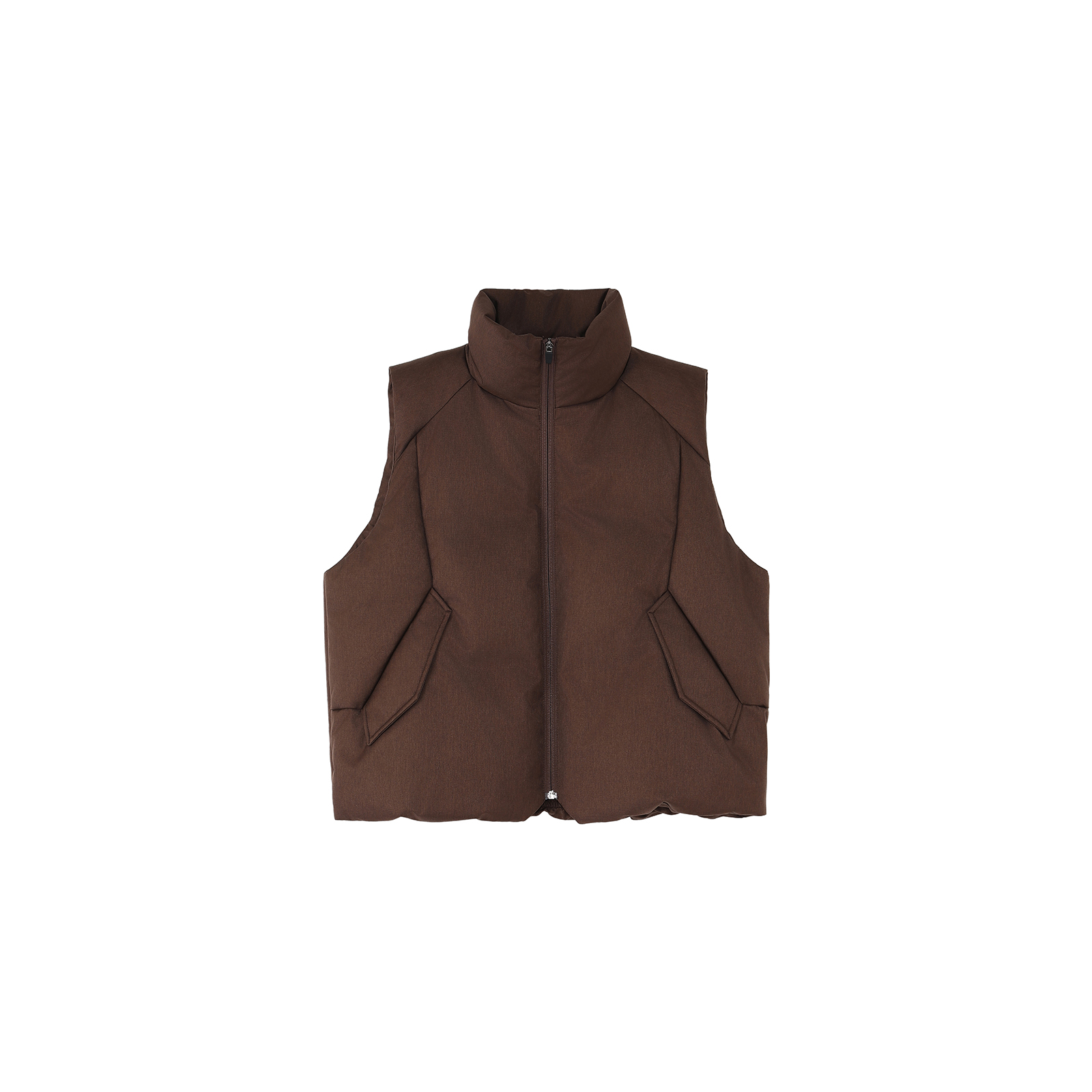 咆哮野兽暗纹体块羽绒马甲