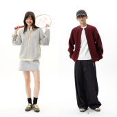 roaringwild 华夫格毛衣男 格子外套美式 arch咆哮野兽米白色开衫