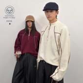 arch 咆哮野兽 roaringwild 撞色立领上衣半拉链美式 情侣毛衣男