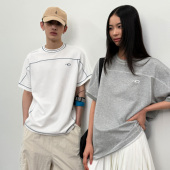 短袖 roaringwild t恤男 咆哮野兽 撞色抗皱肌理感上衣美式 arch