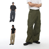 军绿色男 咆哮野兽 roaringwild 工装 arch 子美式 伞兵裤 宽松裤 裤