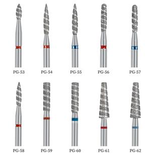 金刚石螺旋纹美甲磨头开小口袋俄式前置处理绕齿金刚砂打磨钻头