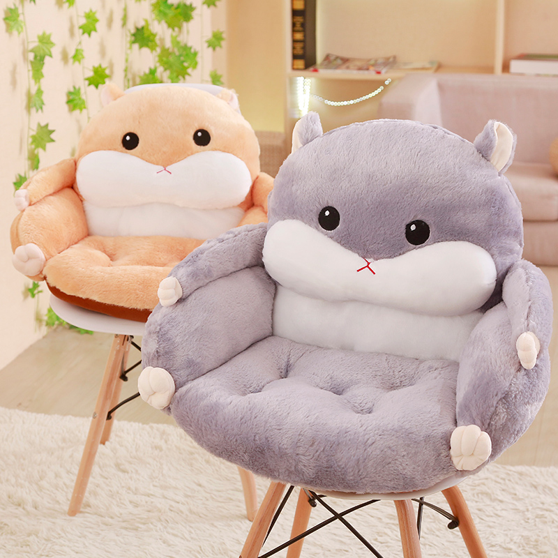 护腰靠垫坐垫一体加厚大号儿童卡通餐椅垫子办公室靠枕汽车用腰靠