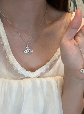 奥林匹亚项链小夹心珍珠项链精致气质小众首饰