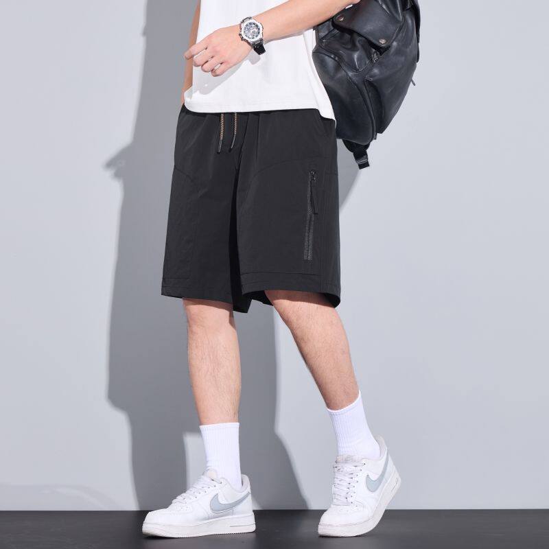 夏季潮牌美式工装速干短裤男痞帅气质户外沙滩透气休闲运动五分裤