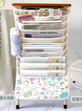 名侦探柯南挂书袋课桌收纳袋初中高中生书本大容量多功能书挂袋